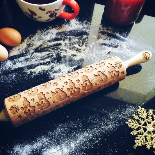 SNOWMAN rolling pin