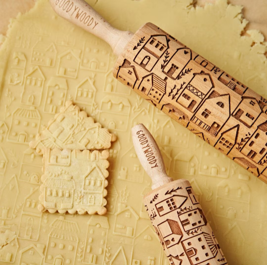 SCANDINAVIAN TOWN, MINI rolling pin