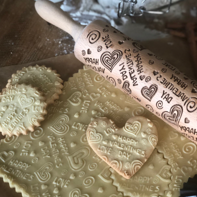 HAPPY VALENTINE'S DAY rolling pin