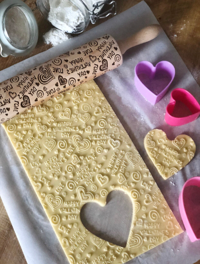 HAPPY VALENTINE'S DAY rolling pin