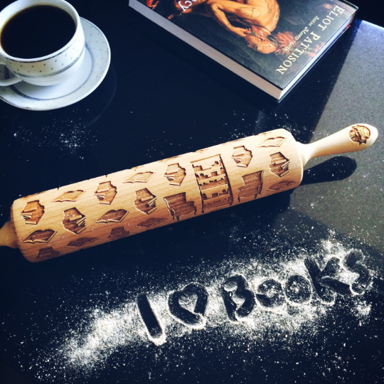 BOOKS rolling pin