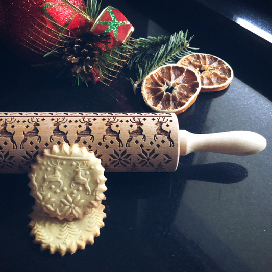 REINDEER rolling pin