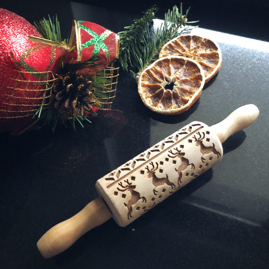 REINDEER, MINI rolling pin