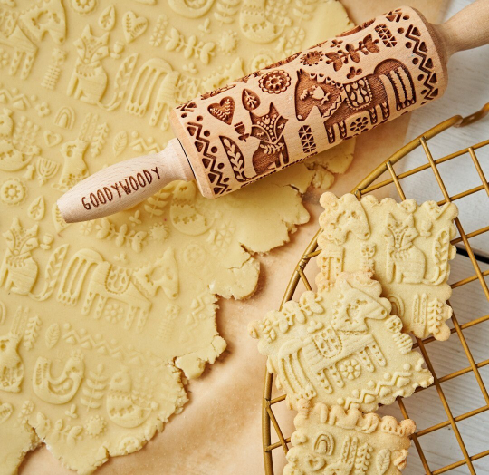 SCANDINAVIAN ANIMALS, MINI rolling pin