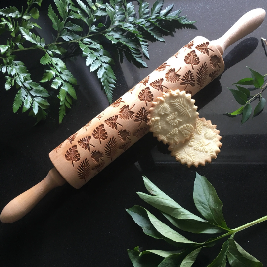 TROPICAL LEAVES rolling pin